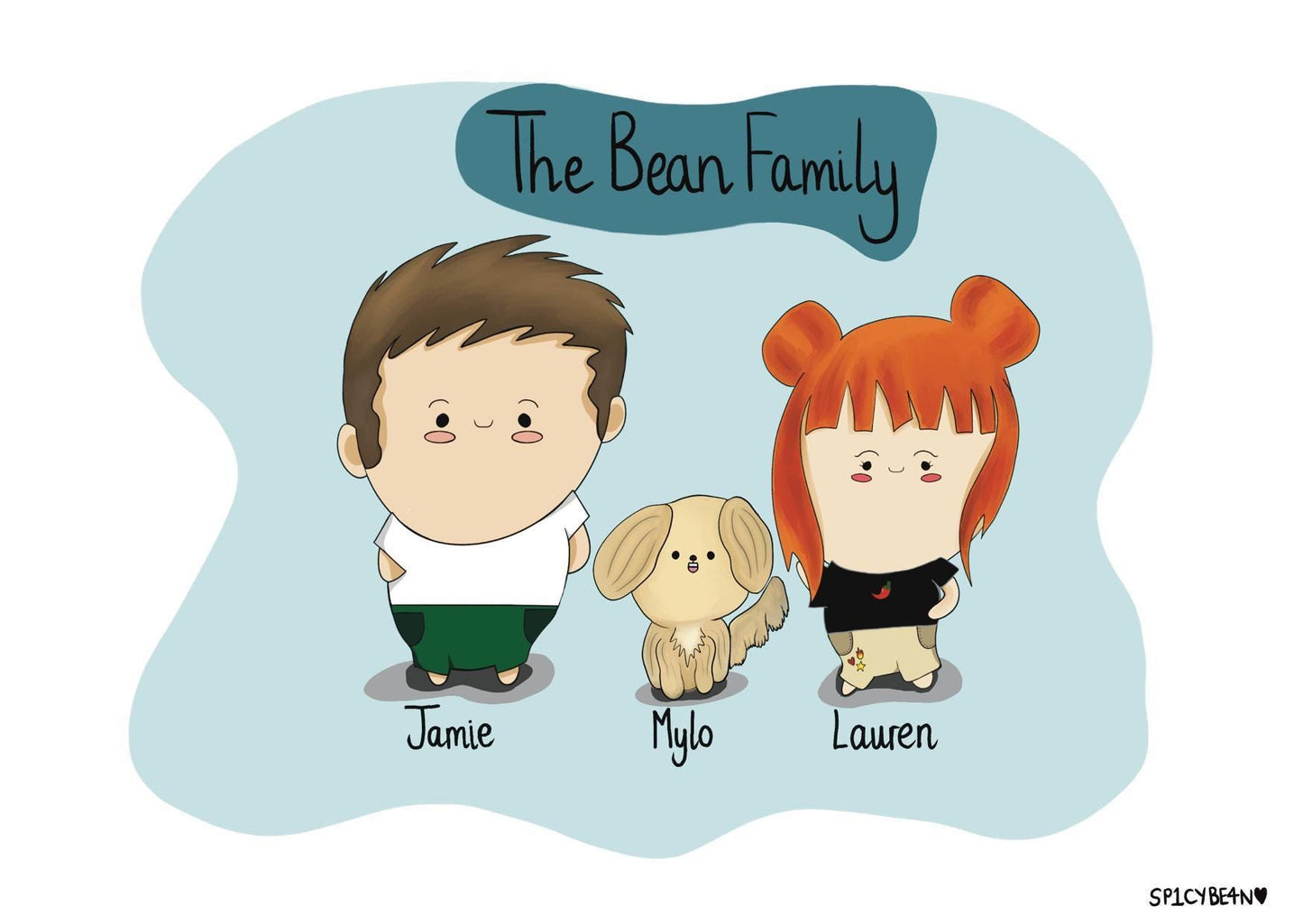 Personalised Quirky Family Print