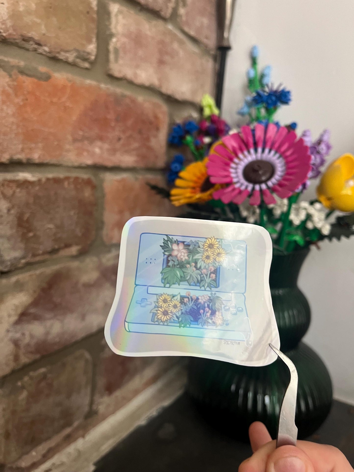 Holographic Gamer DS Sticker