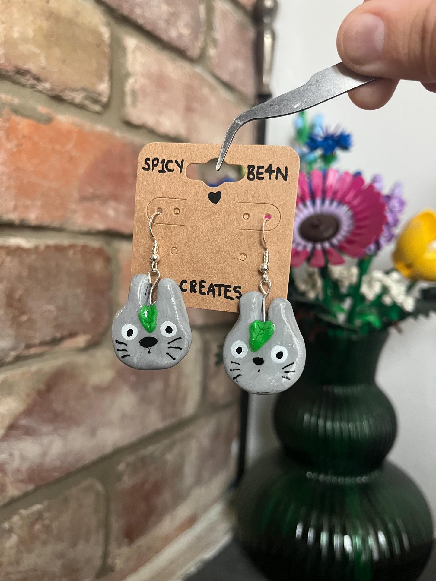 Cute Totoro Dangle Earrings