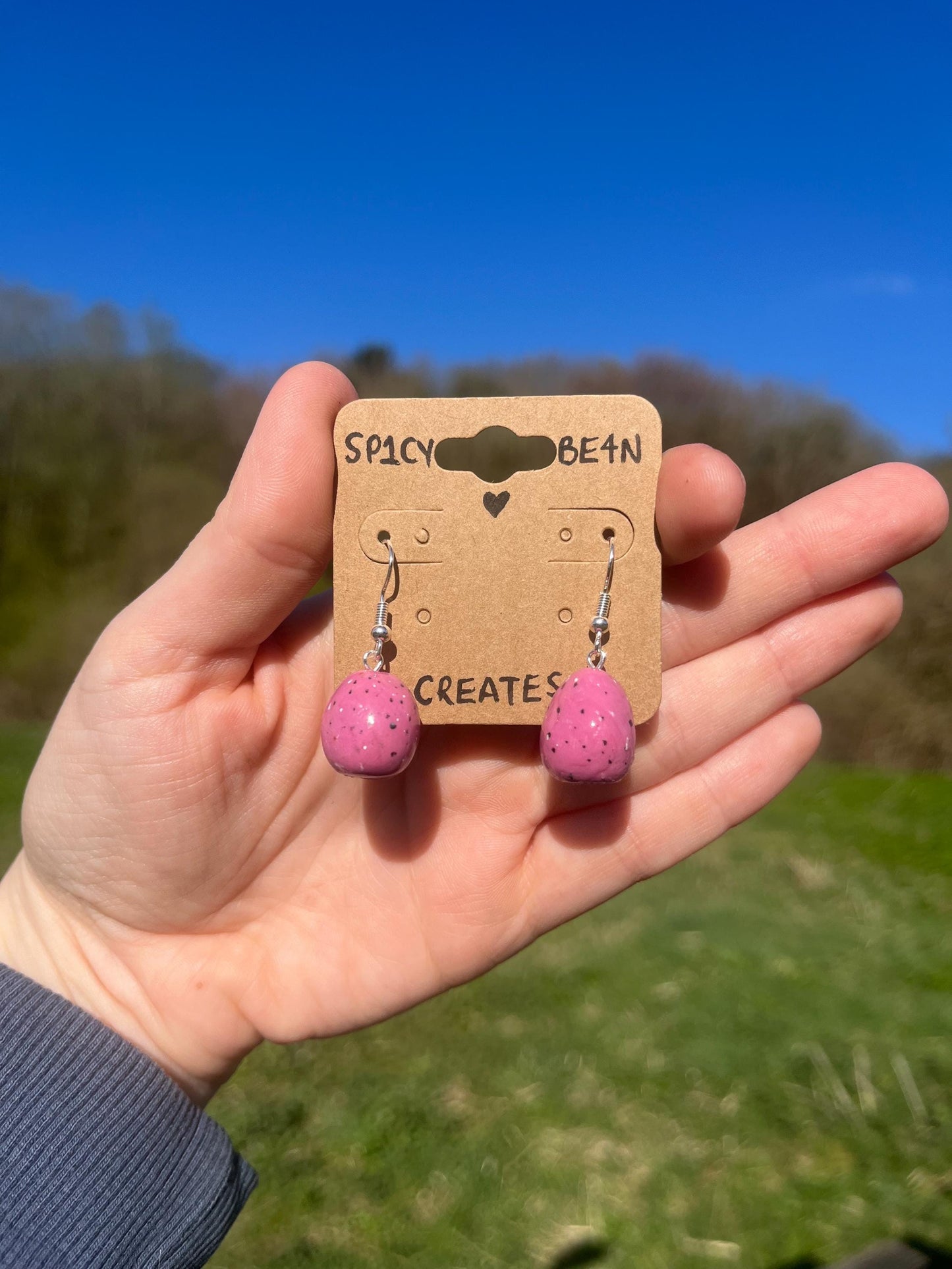 Mini Egg Dangle Earrings