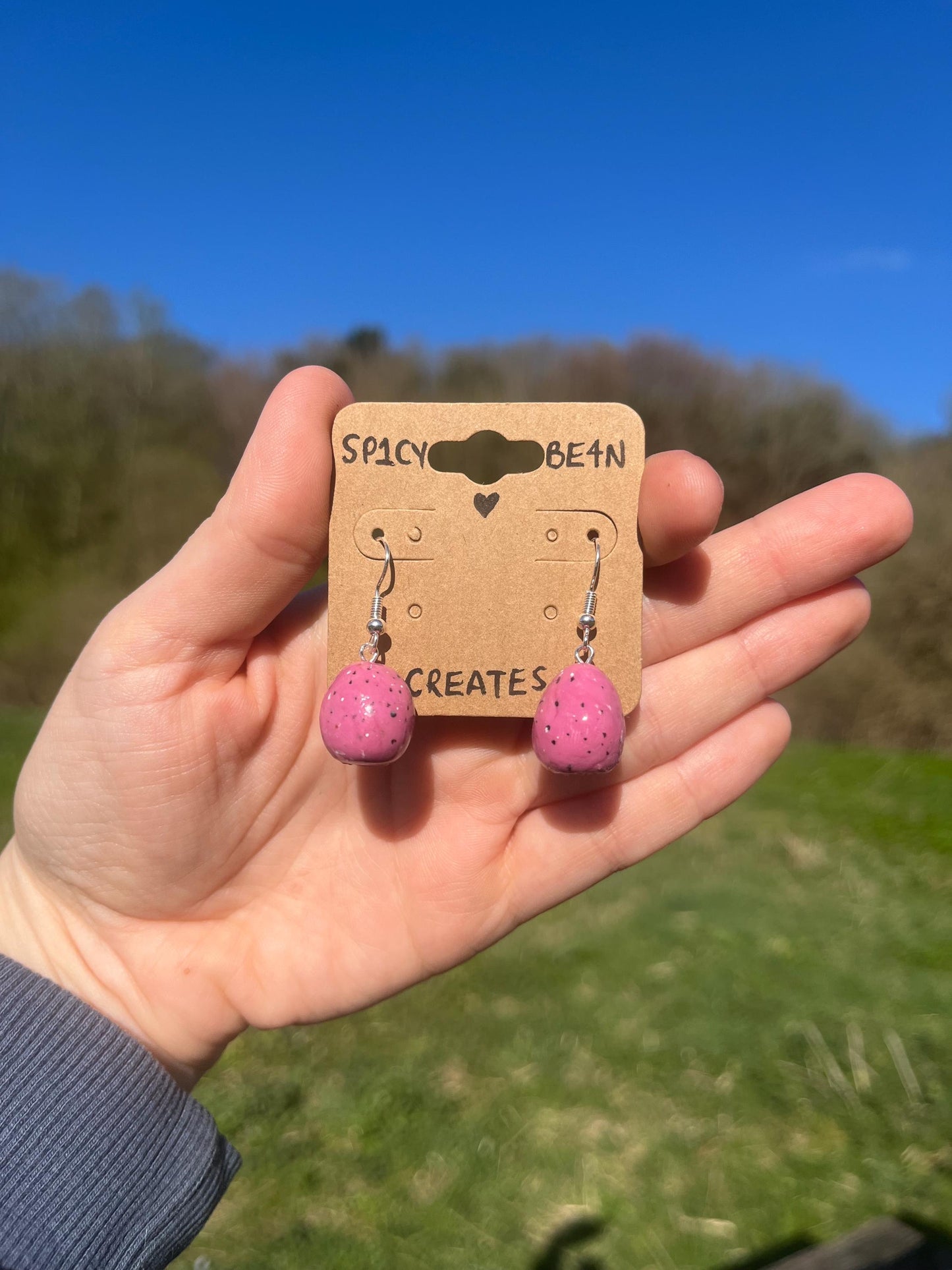 Mini Egg Dangle Earrings