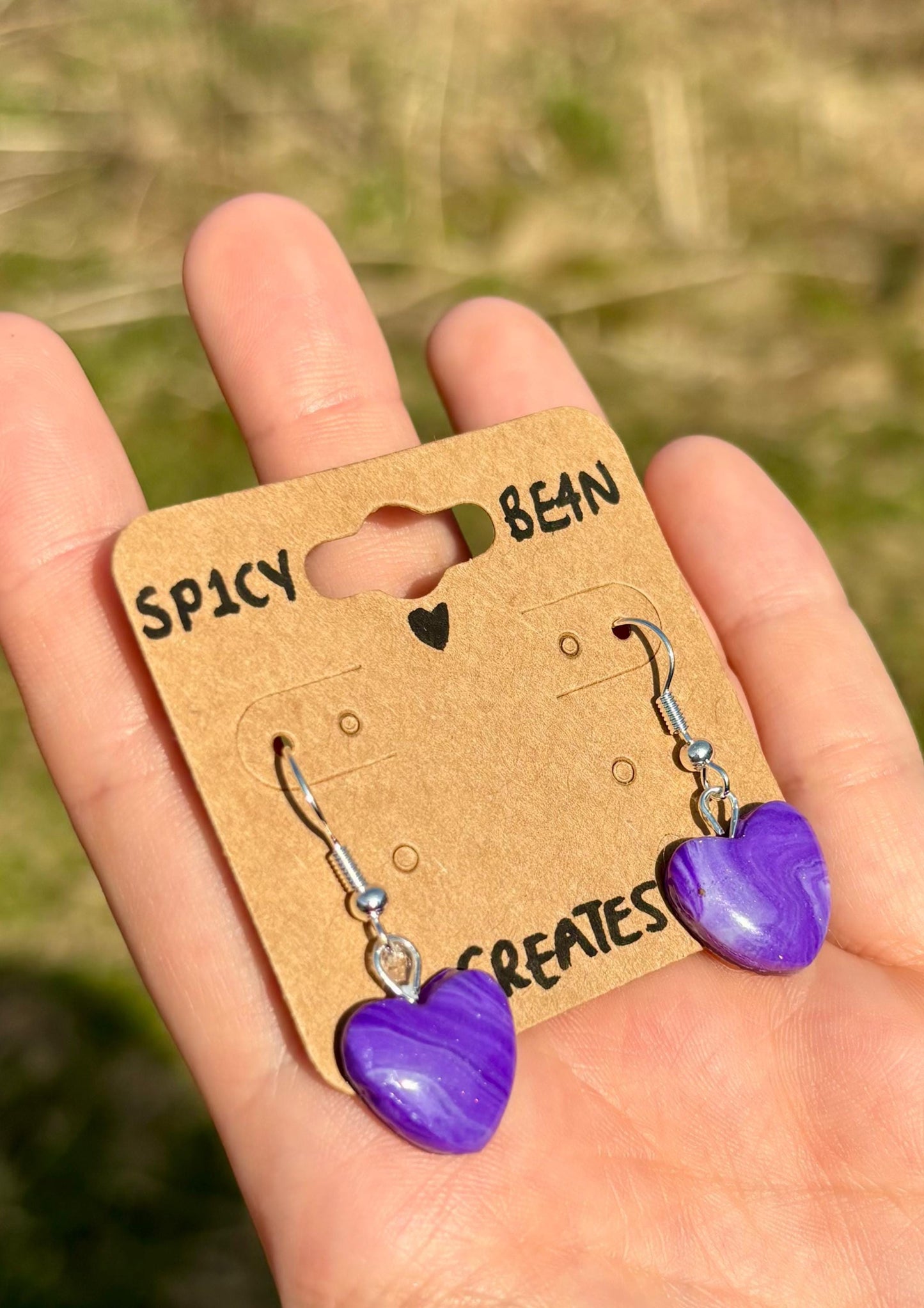 Cute Heart Dangle Earrings