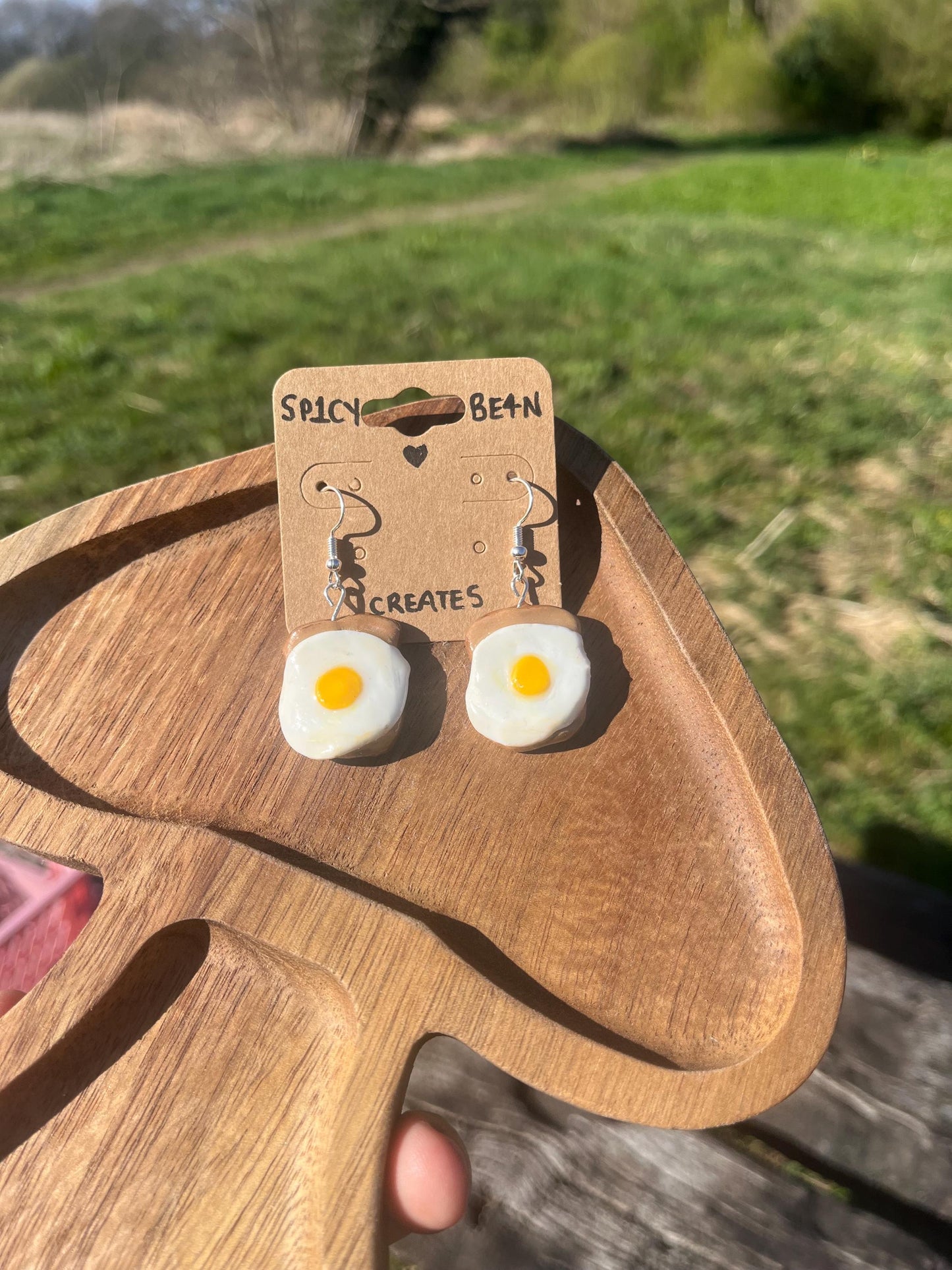 Egg on Toast Earrings