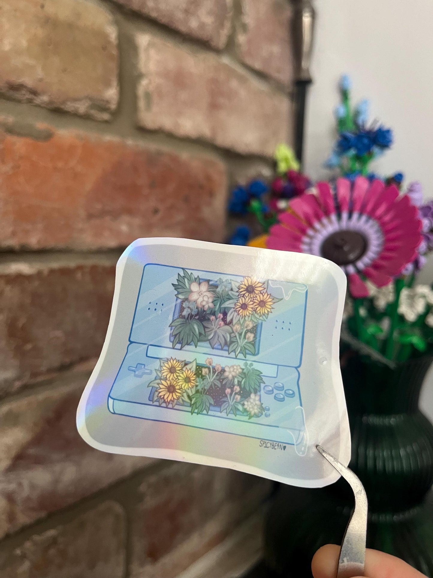 Holographic Gamer DS Sticker