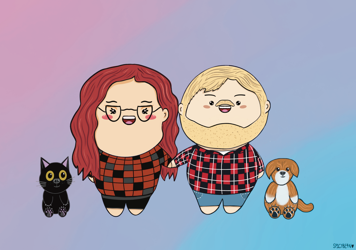 Personalised Quirky Family Print