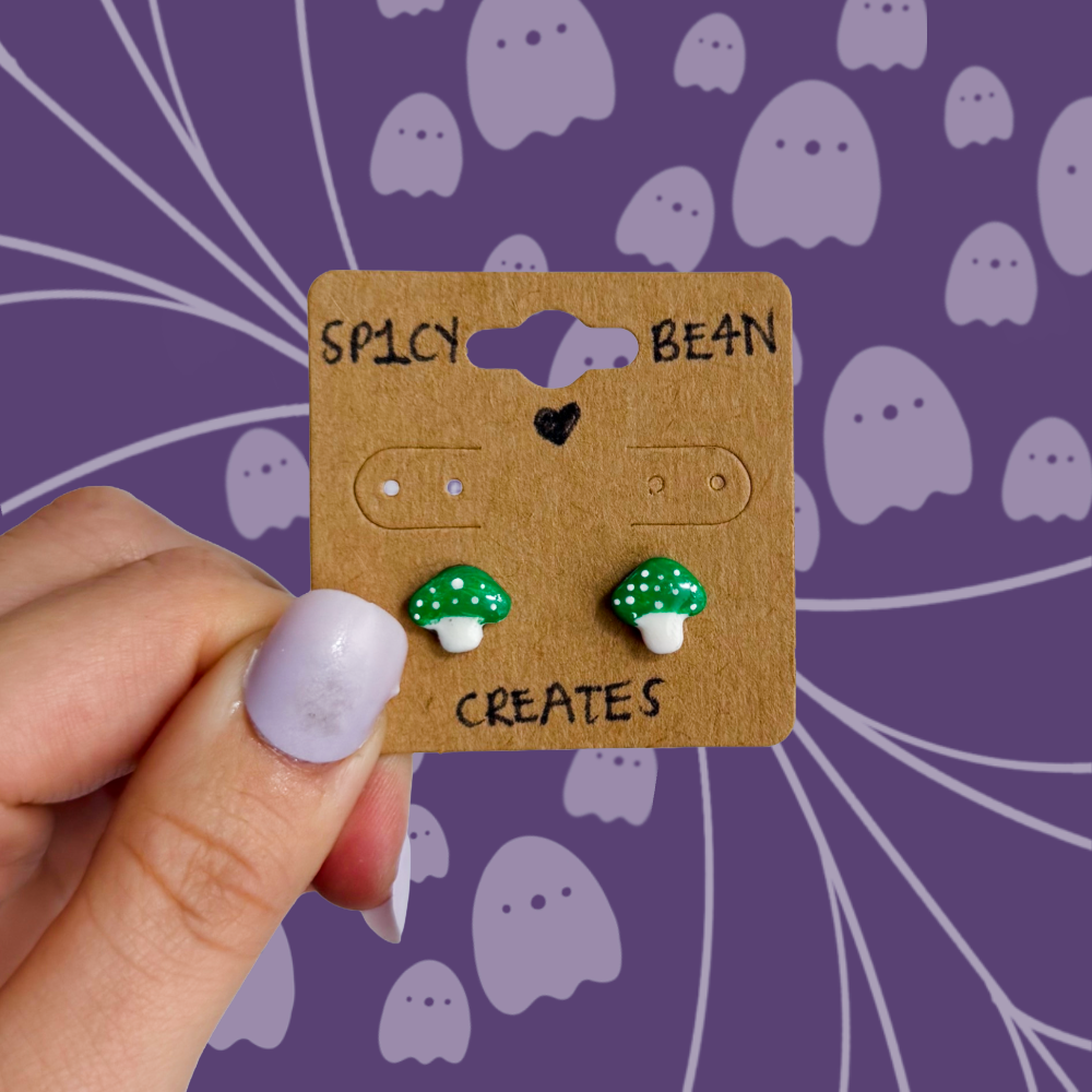 Mushroom Stud Earrings