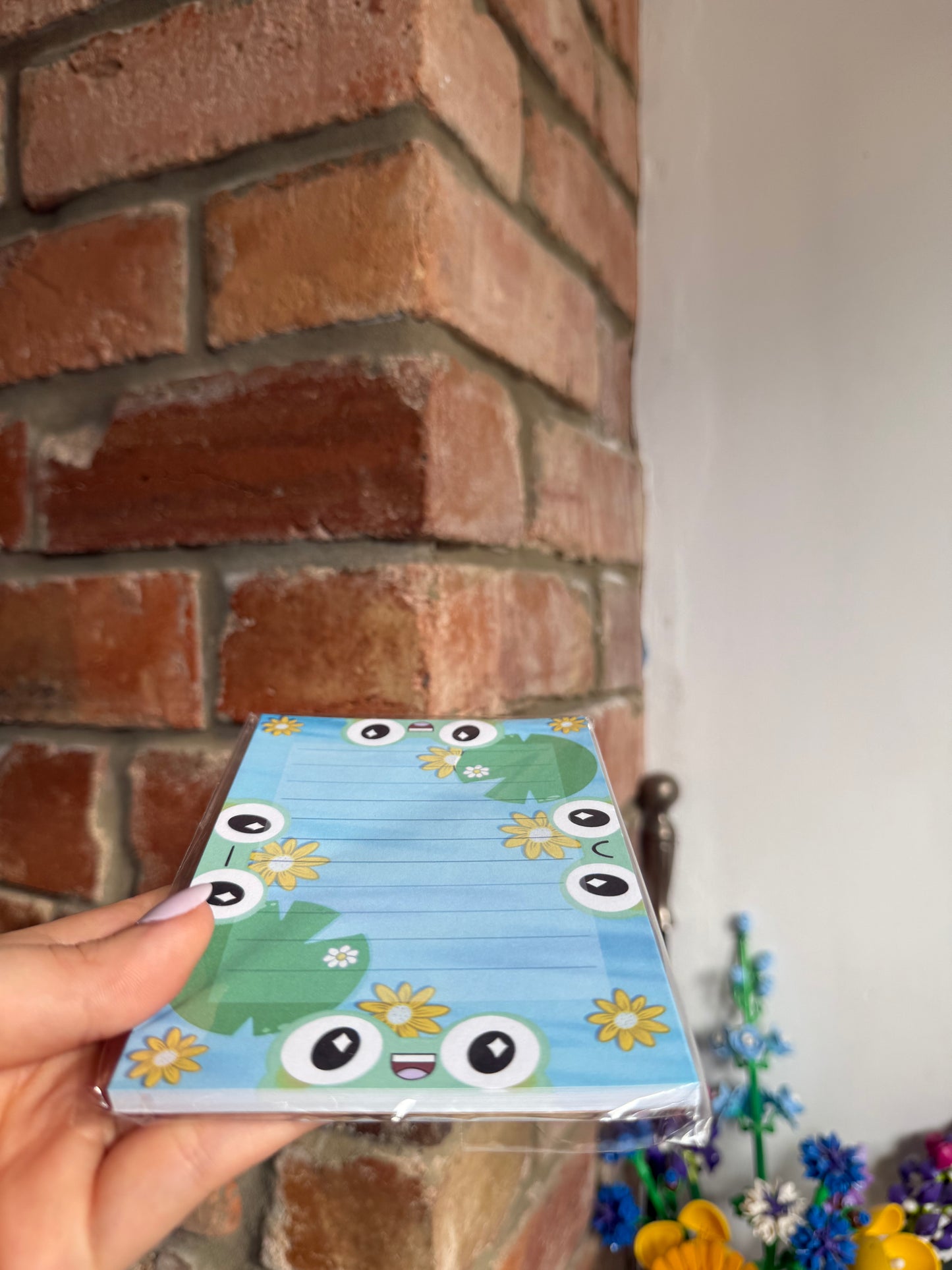 A6 Frog Notepad – Cute Handmade Stationery with Lined Pages (25+)