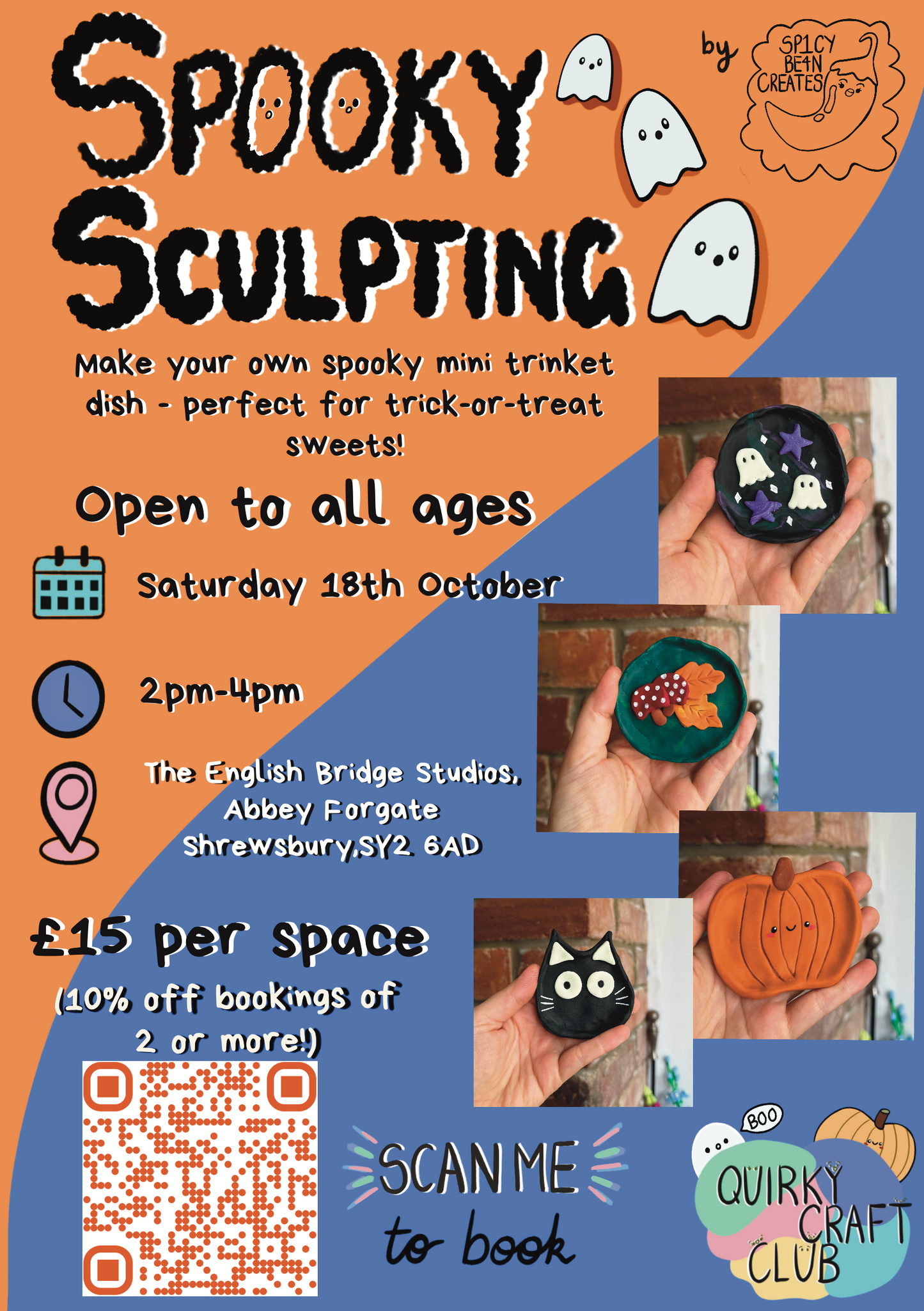 Spooky Sculpting! Polymer Clay Workshop - Shrewsbury 🎨