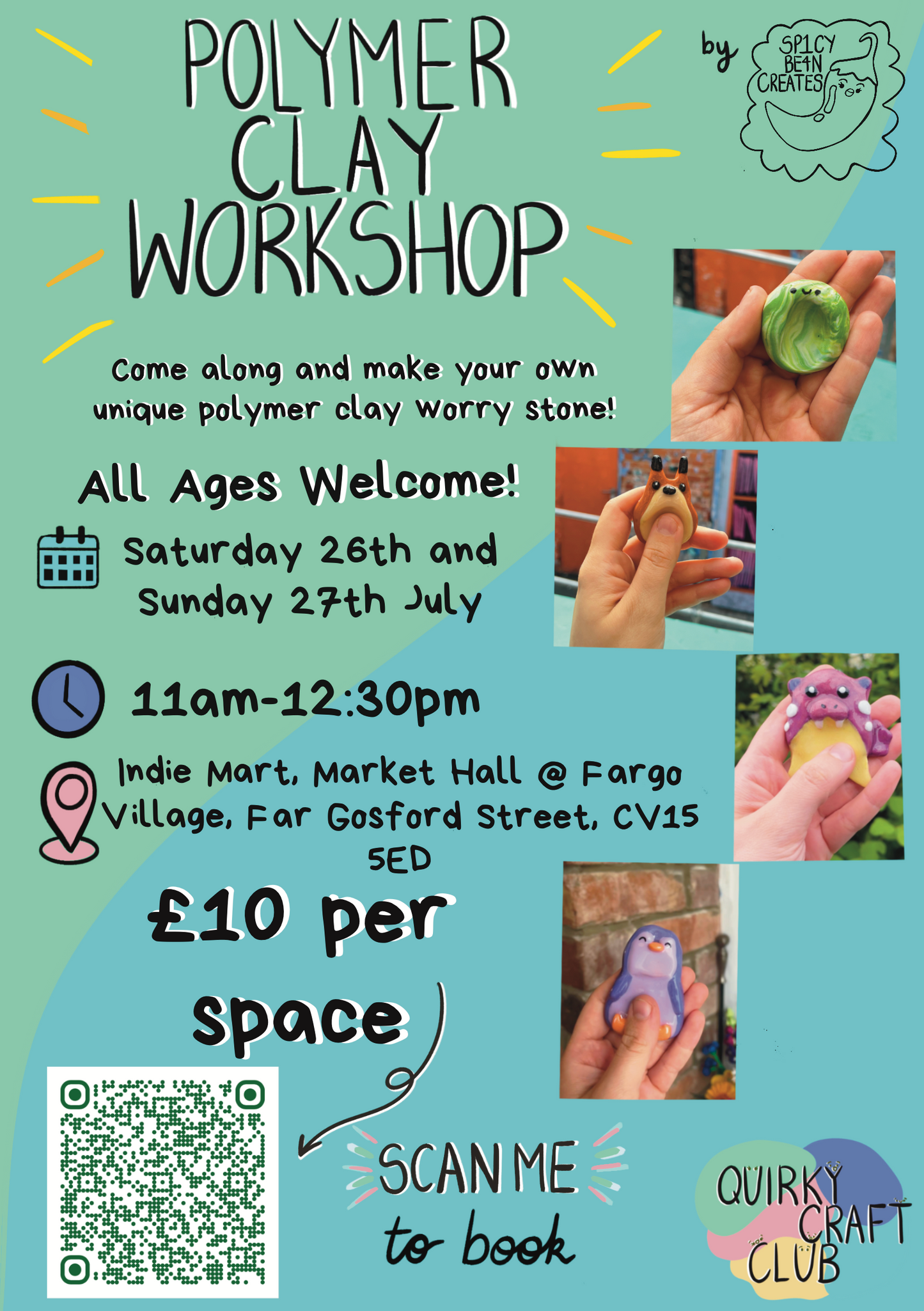 Polymer Clay Workshop - Coventry (Fargo Makers Market)