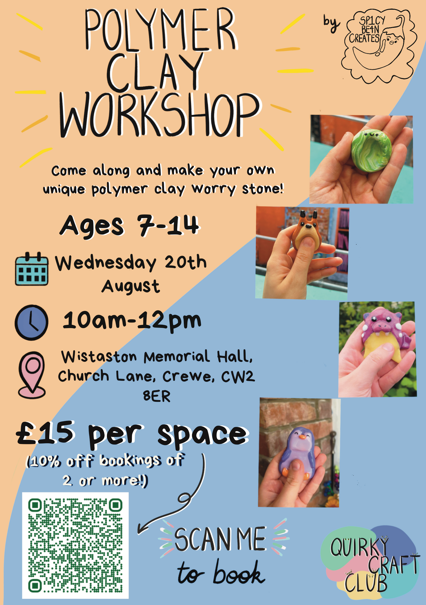 Kids Polymer Clay Workshop - Crewe 🎨