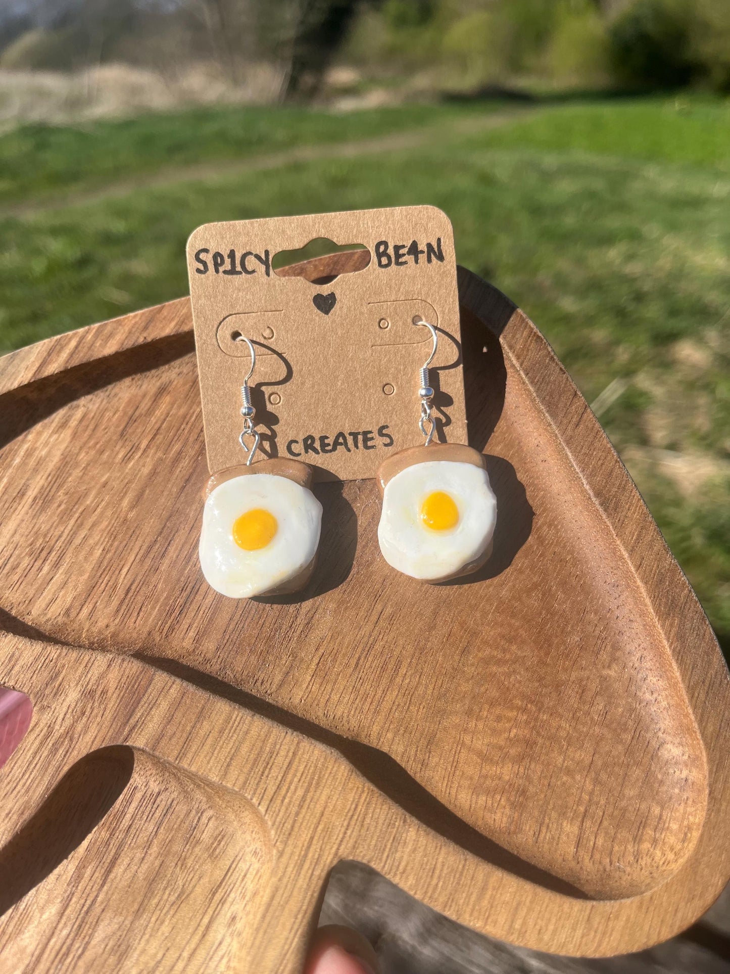 Egg on Toast Earrings
