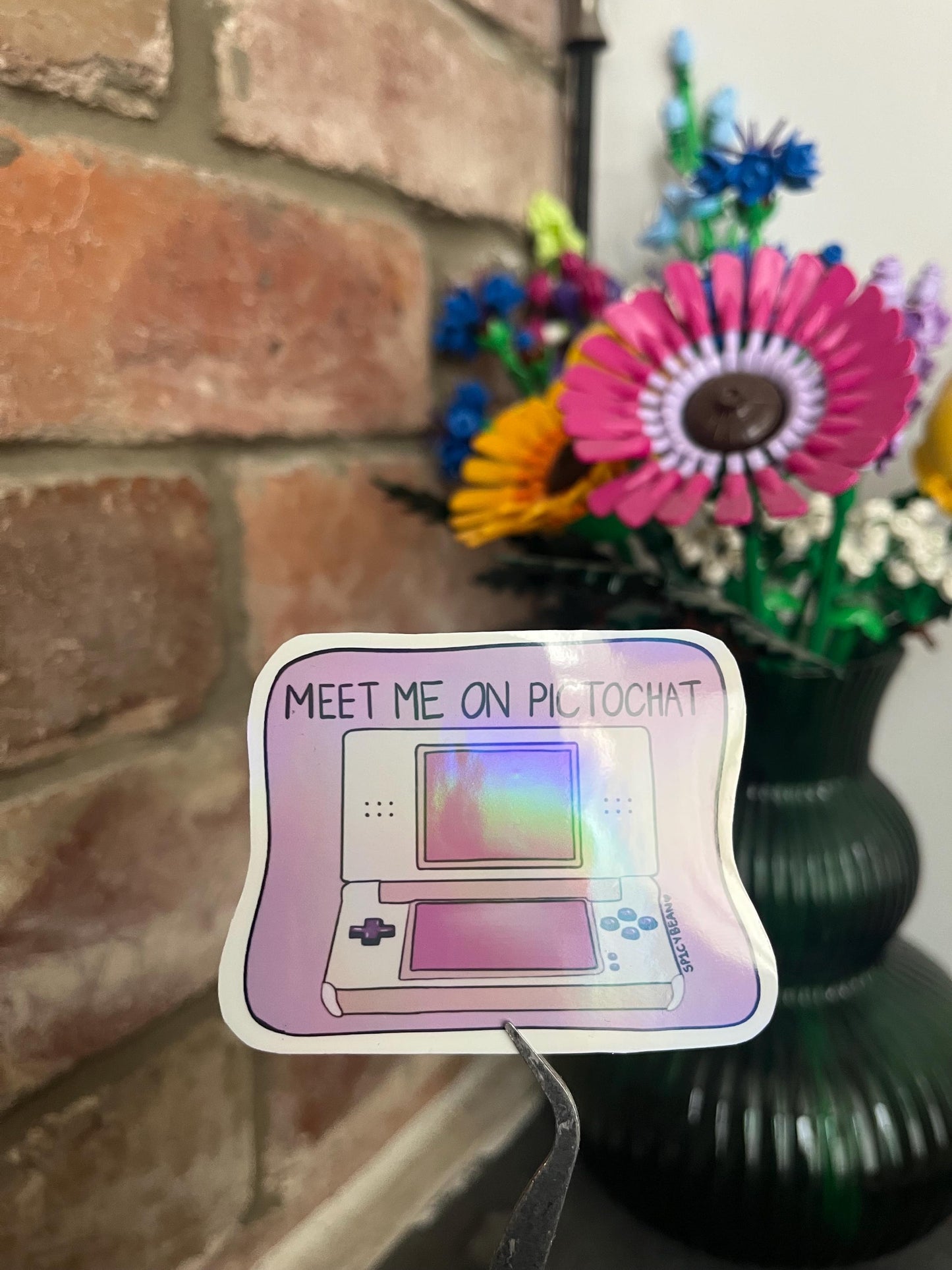 Holographic Gamer DS Sticker