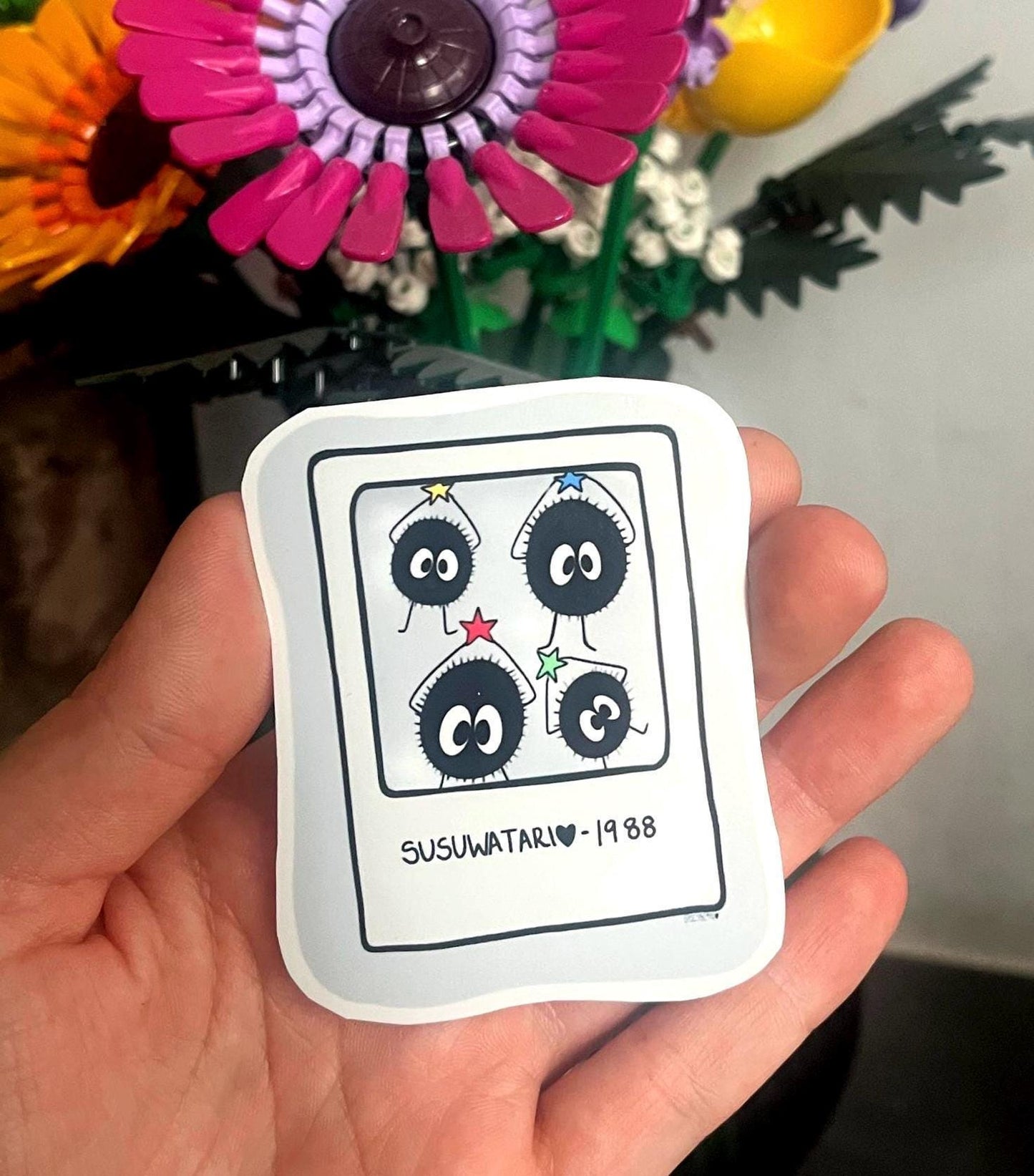 Cute Ghibli Polaroid Stickers
