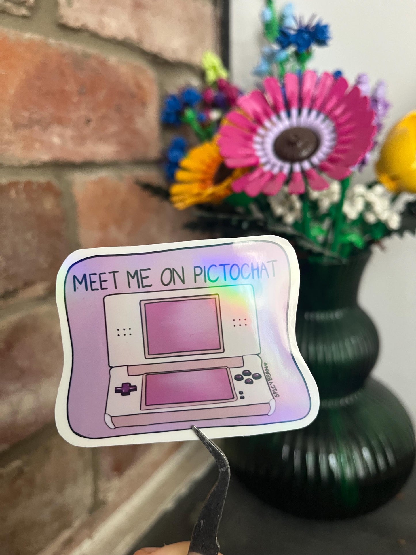 Holographic Gamer DS Sticker