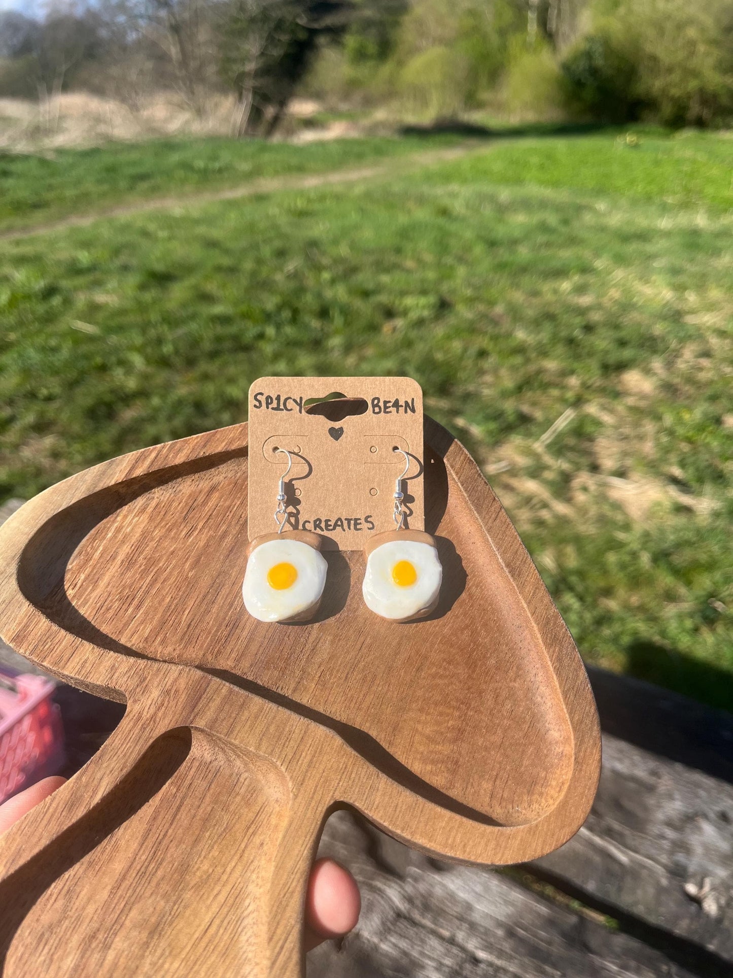 Egg on Toast Earrings