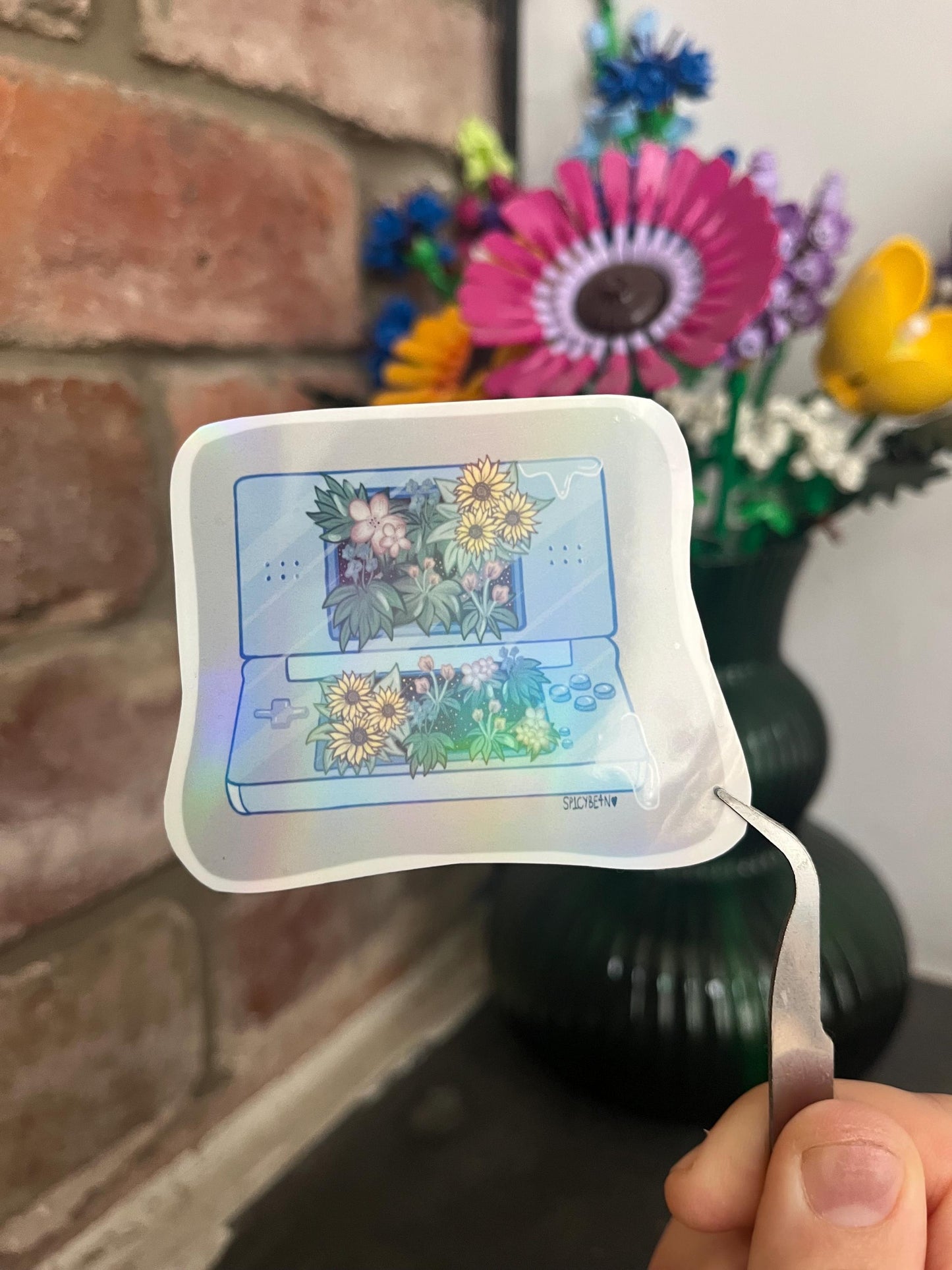 Holographic Gamer DS Sticker