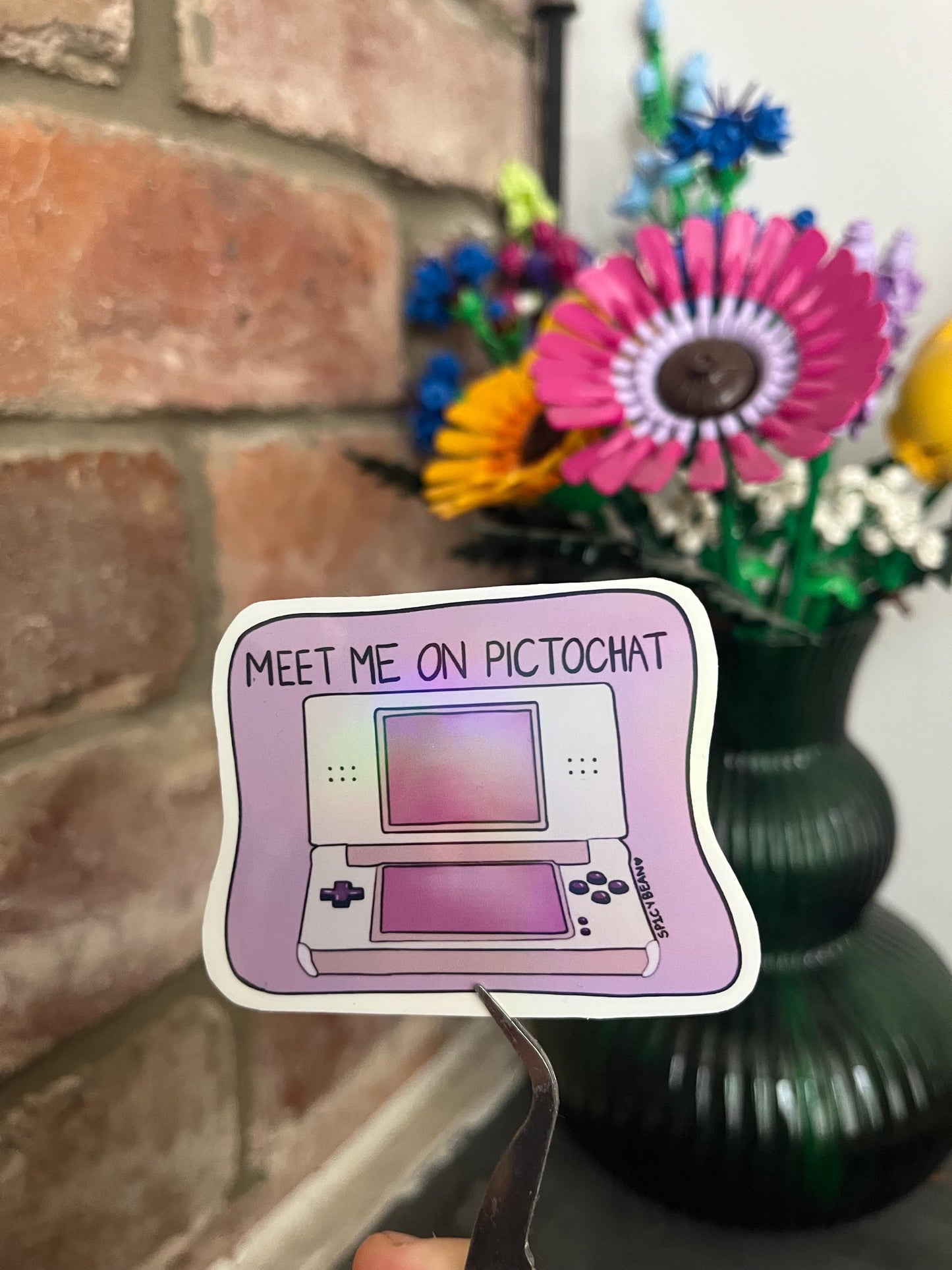 Holographic Gamer DS Sticker