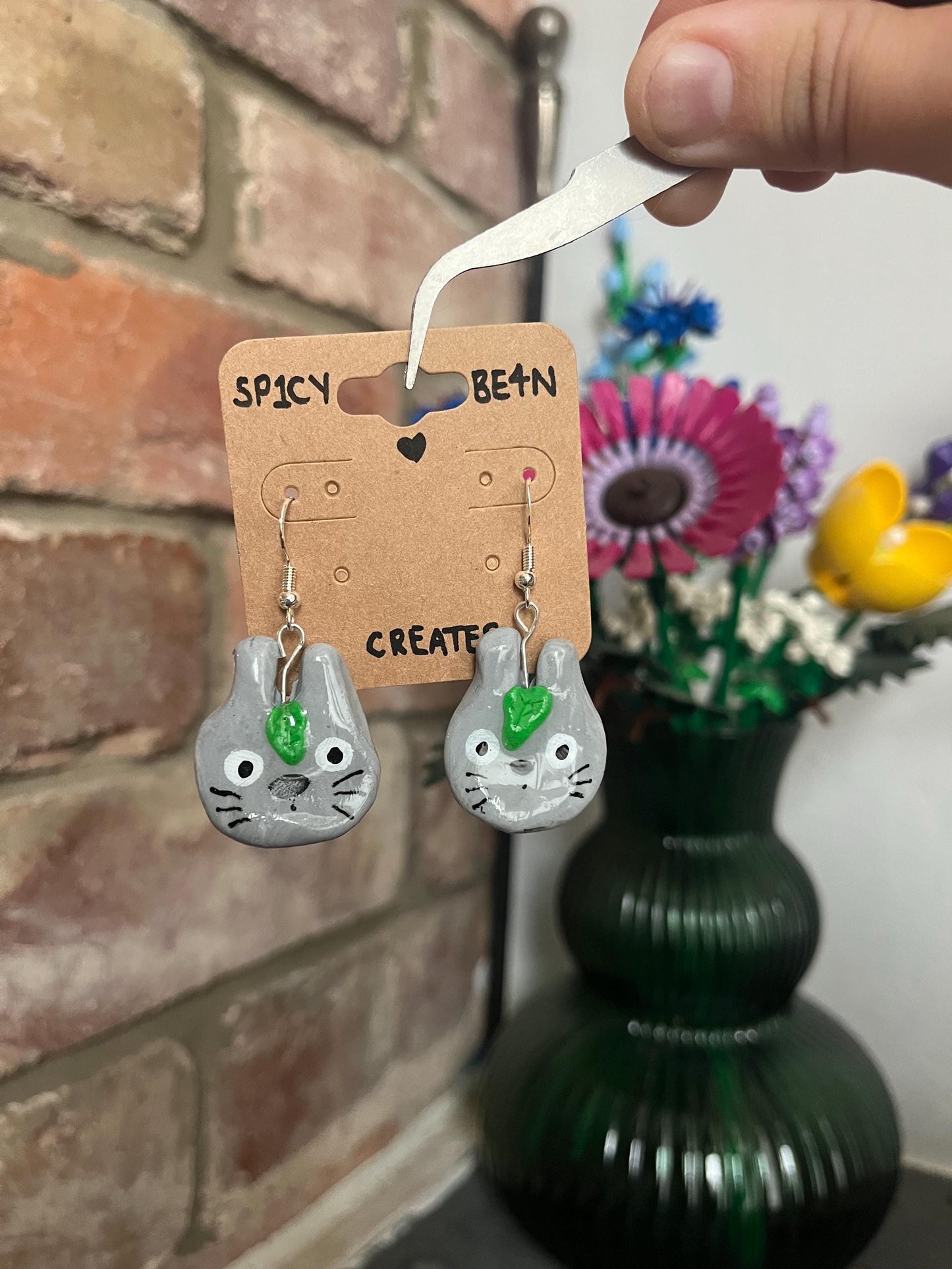 Cute Totoro Dangle Earrings