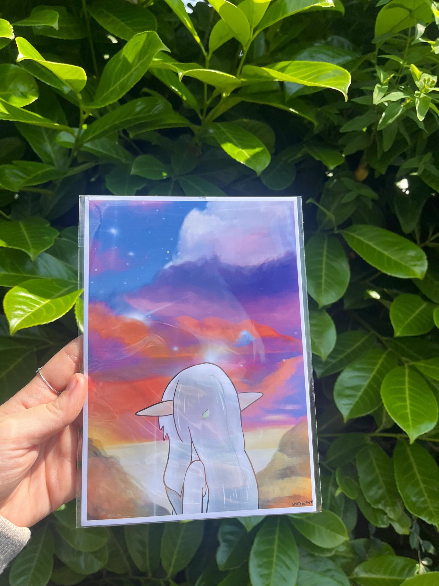 Magical Anime Art Print - anime character art print, fan art anime print, portrait anime print