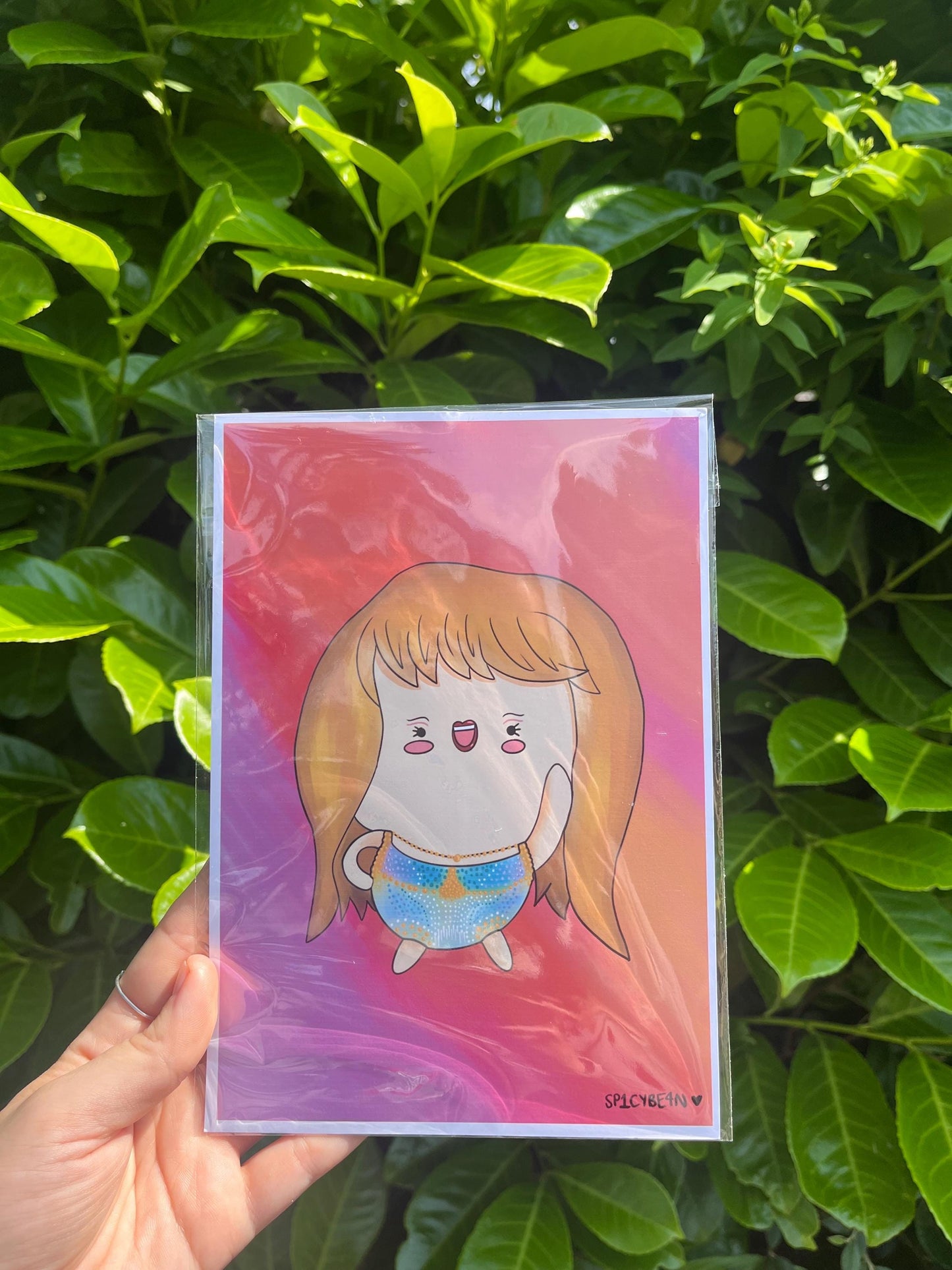 Taylor Swift Art Print - cute Taylor Swift art, chibi Taylor Swift art print, eras tour art print, Taylor Swift art