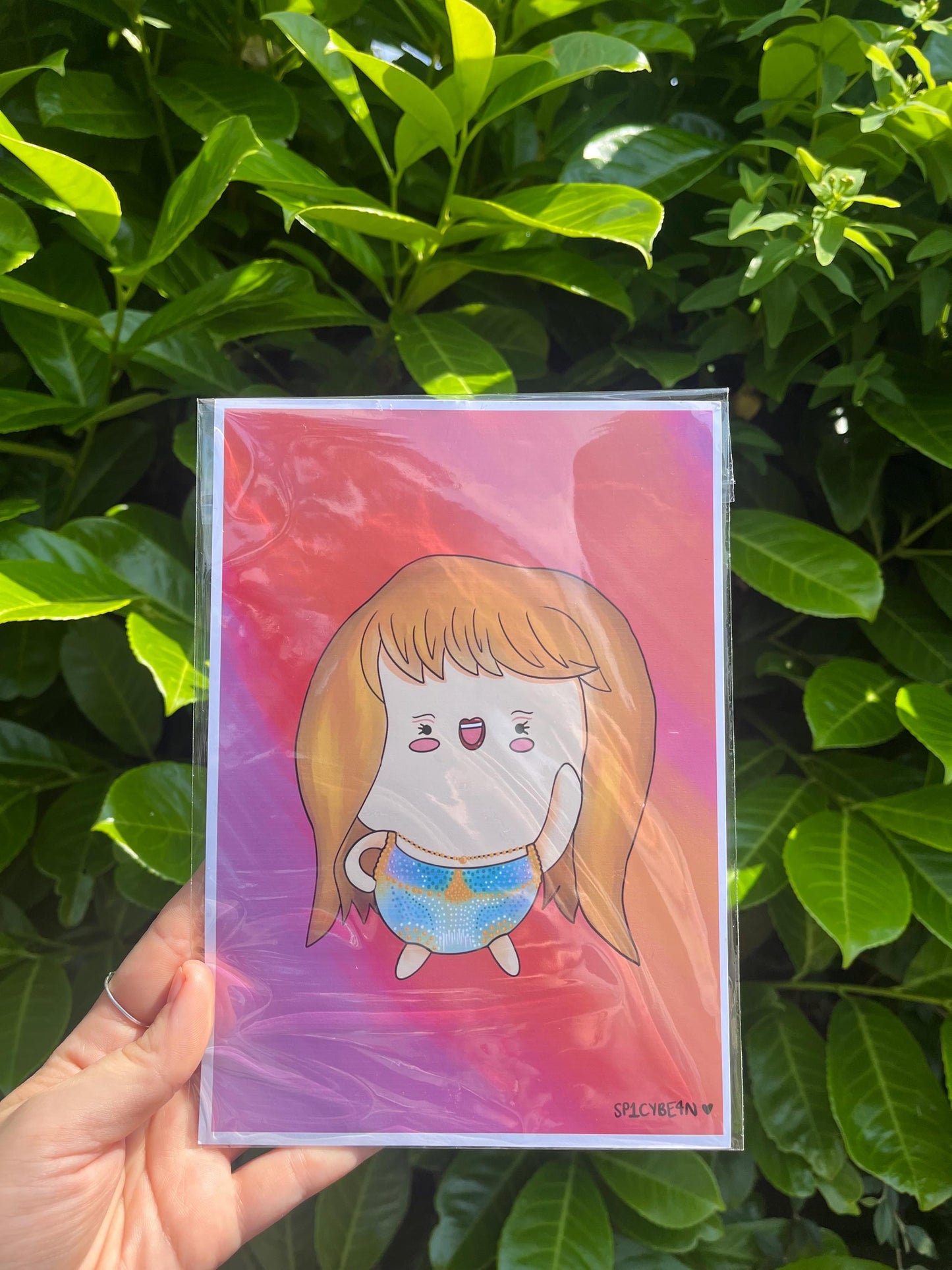 Taylor Swift Art Print - cute Taylor Swift art, chibi Taylor Swift art print, eras tour art print, Taylor Swift art