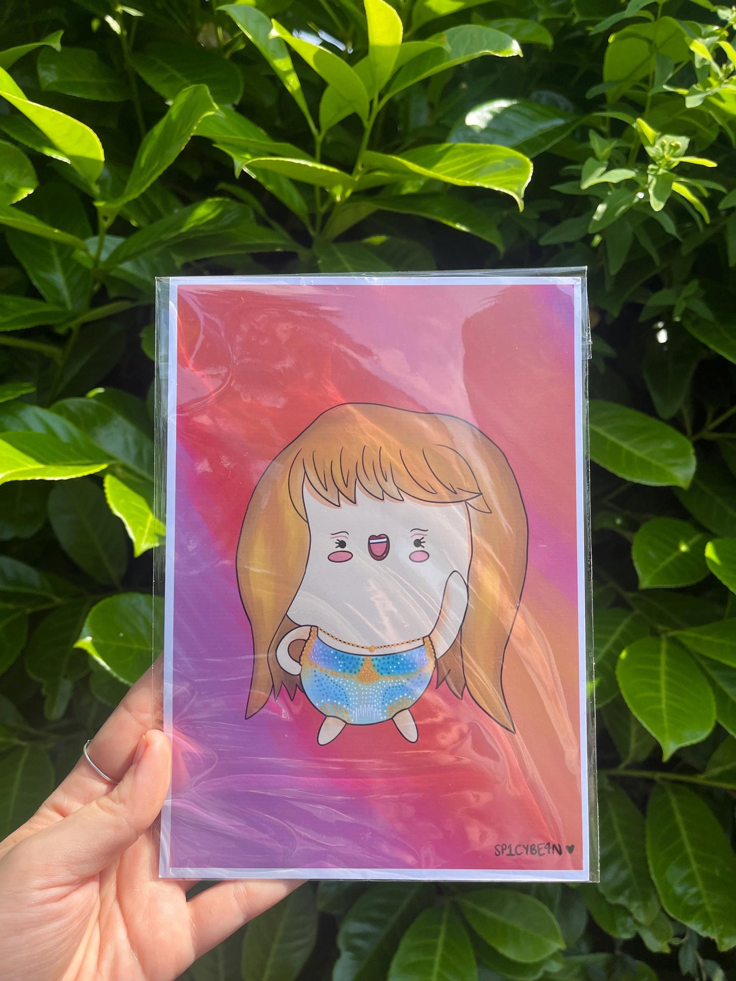 Taylor Swift Art Print - cute Taylor Swift art, chibi Taylor Swift art print, eras tour art print, Taylor Swift art