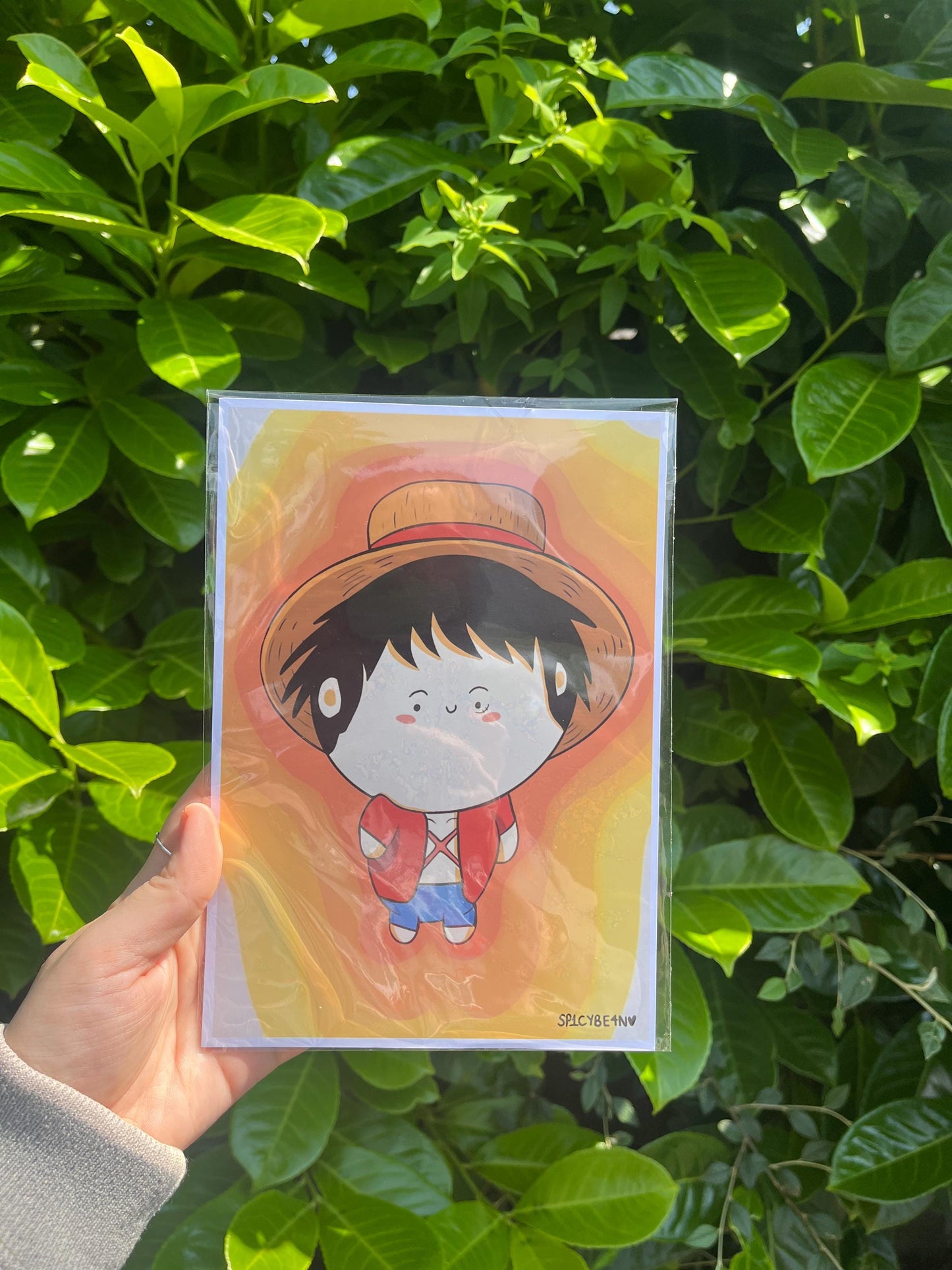 Pirate Anime Art Print - anime character art print, fan art anime print, chibi anime print