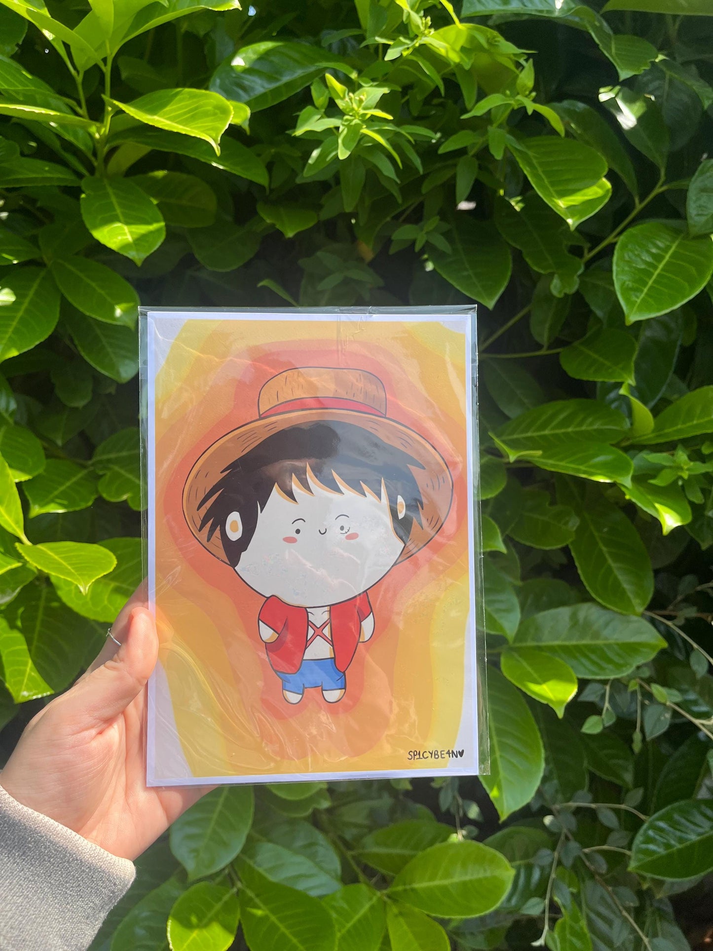 Pirate Anime Art Print - anime character art print, fan art anime print, chibi anime print