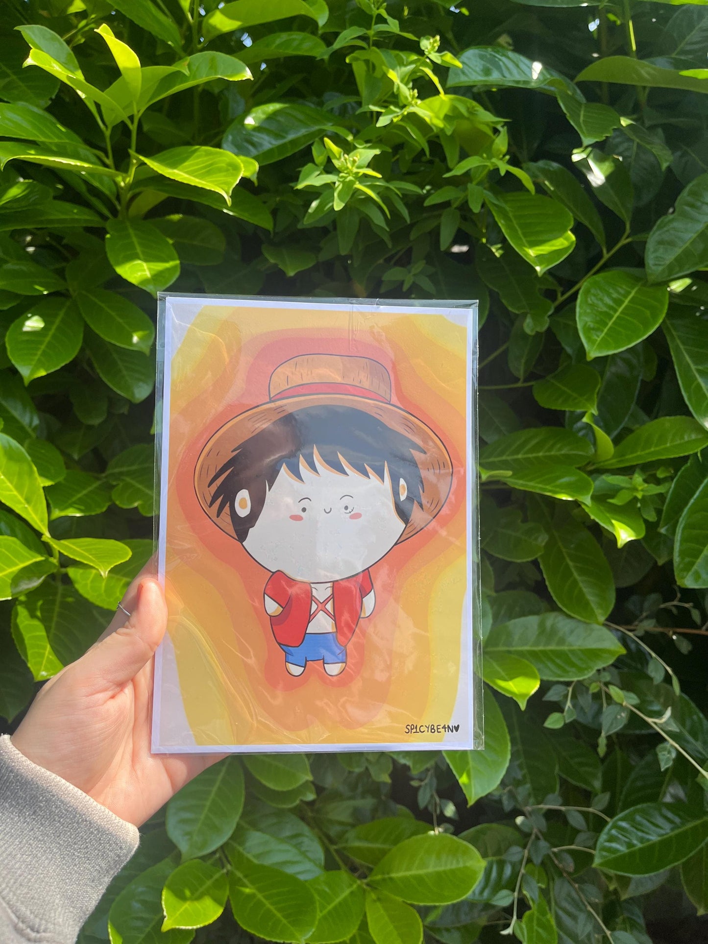 Pirate Anime Art Print - anime character art print, fan art anime print, chibi anime print