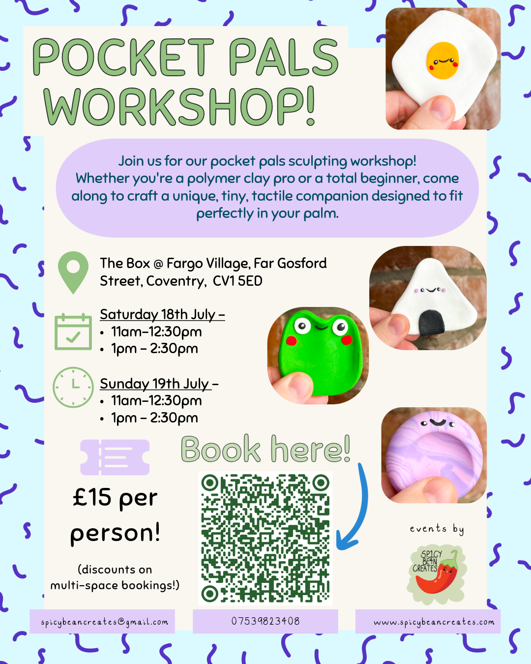 Pocket Pal Polymer Clay Workshop - Fargo Village, Coventry