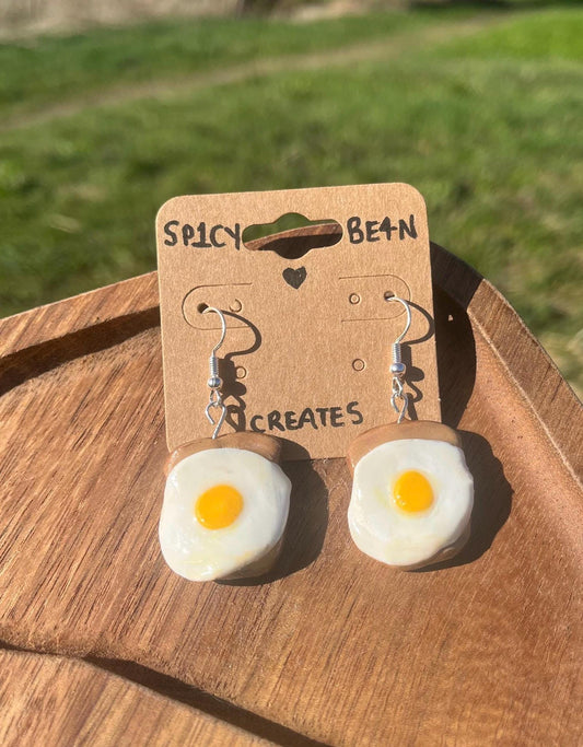 Egg on Toast Earrings