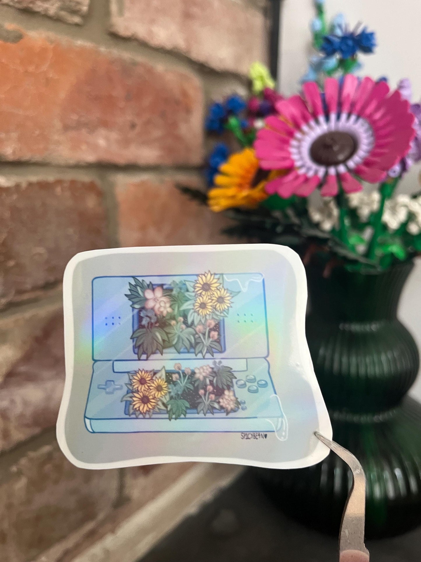 Holographic Gamer DS Sticker
