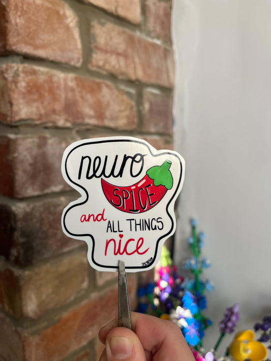 Neurospicy stickers