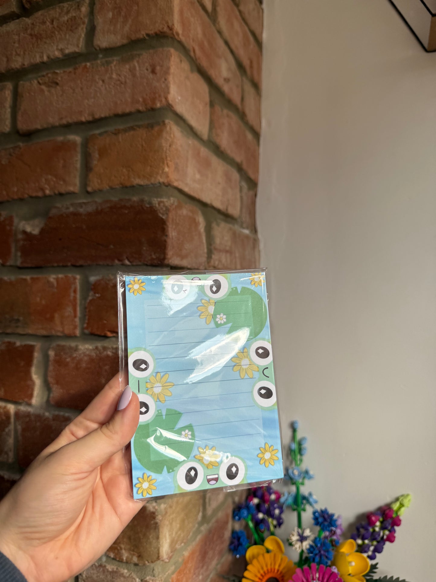 A6 Frog Notepad – Cute Handmade Stationery with Lined Pages (25+)