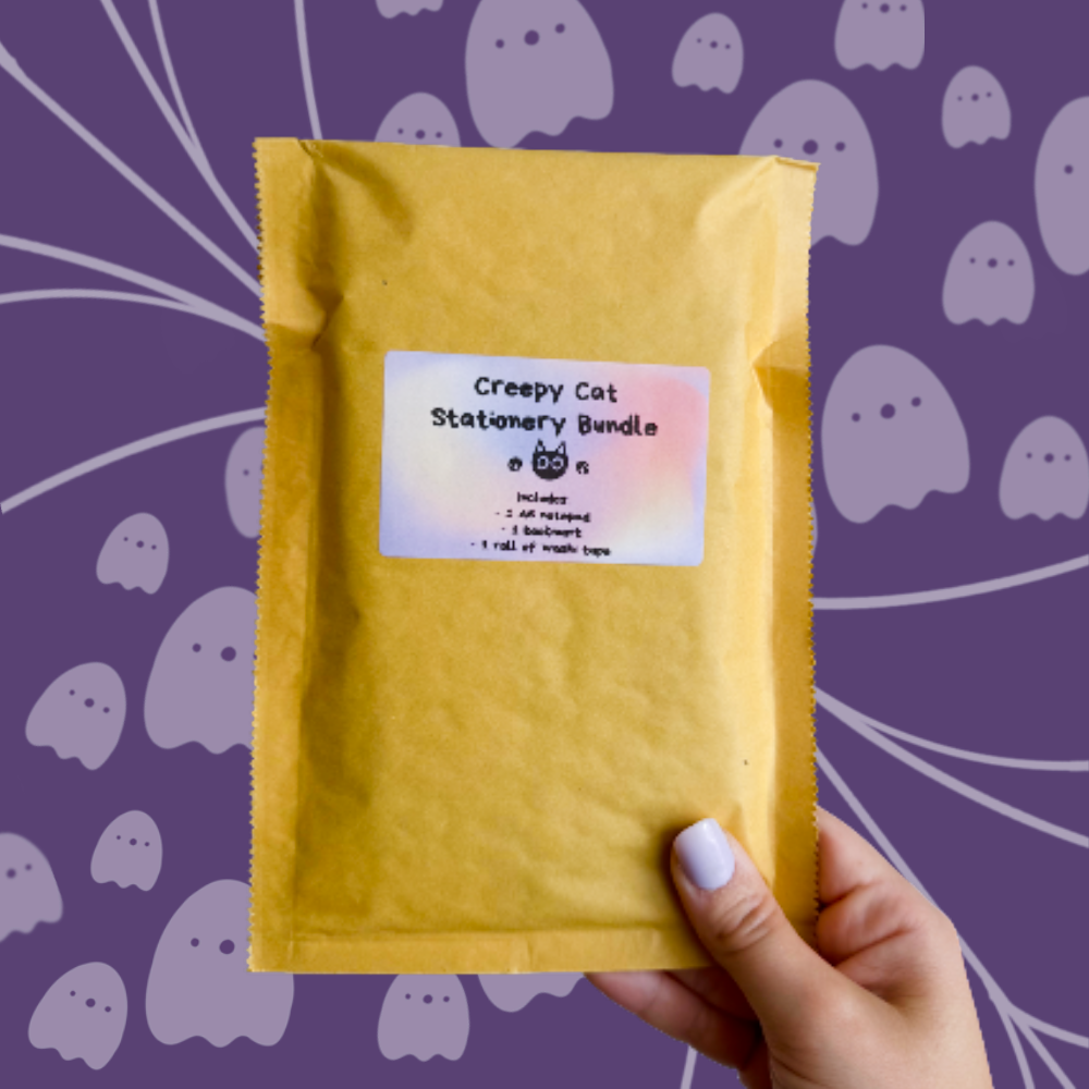 Creepy Cat Stationery Bundle