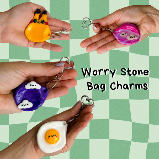 Worry Stone Bag Charms