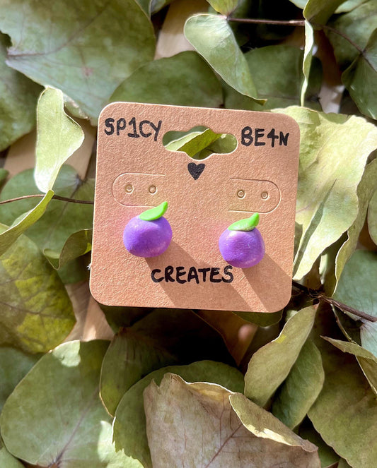 Cute Plum Earrings
