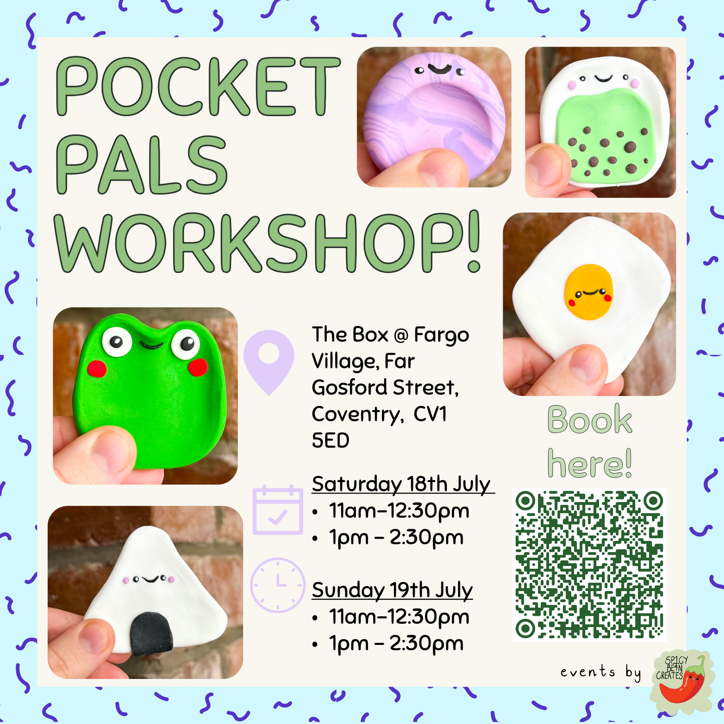 Pocket Pal Polymer Clay Workshop - Fargo Village, Coventry