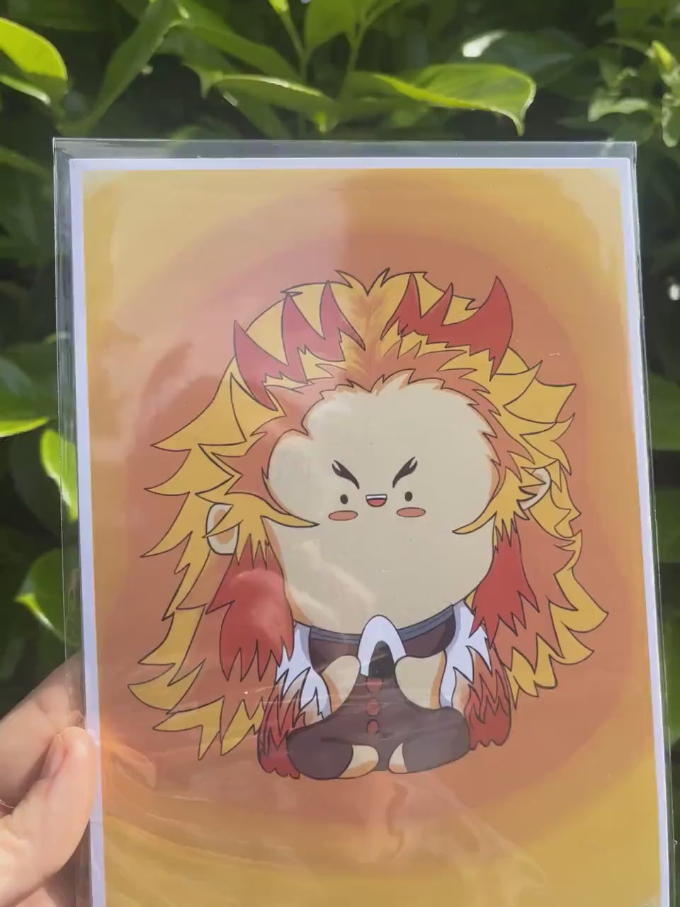 Demon Anime Art Print - anime character art print, fan art anime print, chibi anime demon print