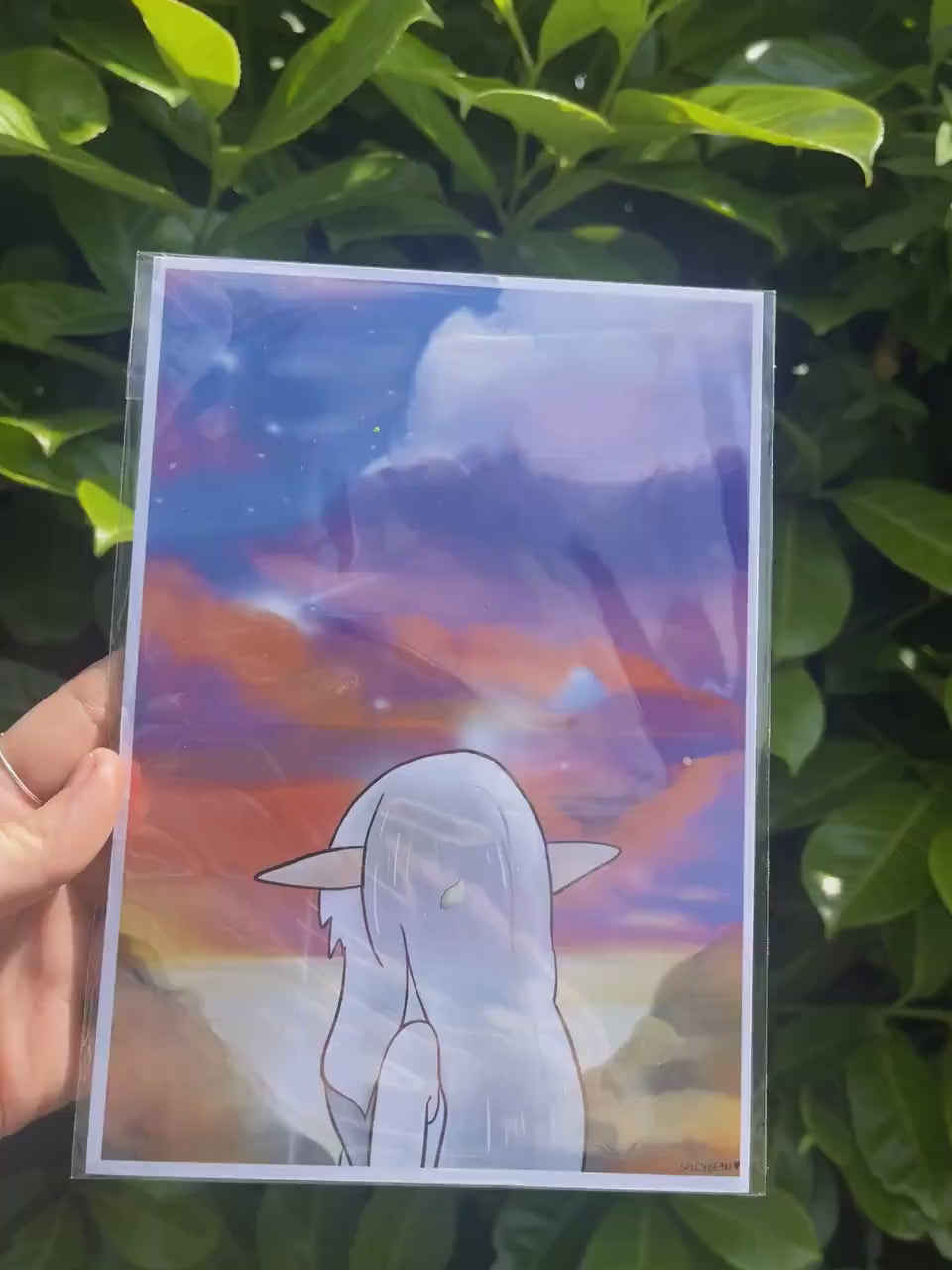 Magical Anime Art Print - anime character art print, fan art anime print, portrait anime print