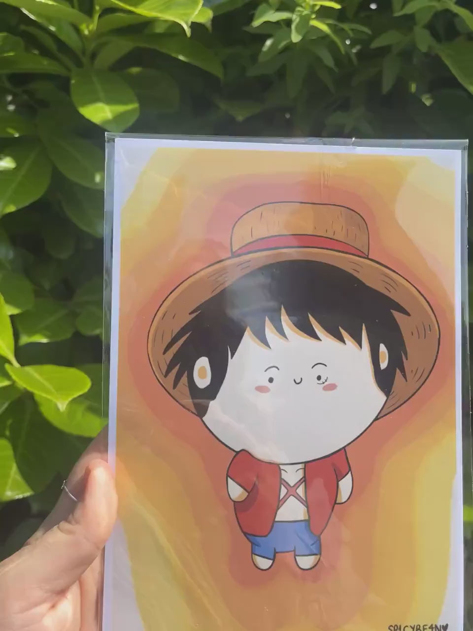 Pirate Anime Art Print - anime character art print, fan art anime print, chibi anime print